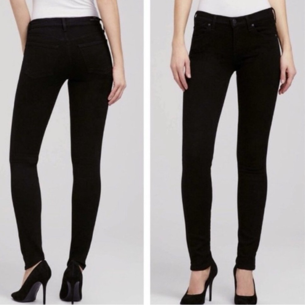Citizens Of Humanity Black Aveden Slick Skinny Leg Jeans